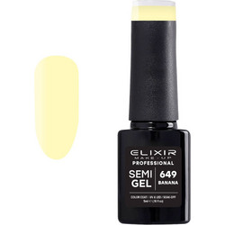Elixir Semigel 649 Banana Ημιμόνιμο Βερνίκι Νυχιών 5ml