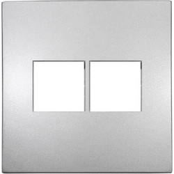 ΠΛΑΚΙΔΙΟ ΠΡΙΖΑΣ DATA ΔΙΠΛΗ RJ45+RJ45 Cat.6 ΑΣΗΜΙ - 15-0756 15-0756