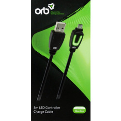 Xbox One - LED Controller Charge Cable 3m (ORB) / Xbox One