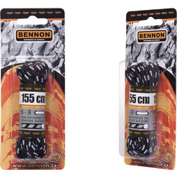 Κορδόνια παπουτσιών Bennon black-grey 155εκ