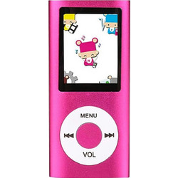 MP4-418 MP3 Player 8GB με Οθόνη 1.9" με Ραδιόφωνο Ροζ