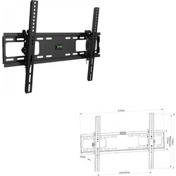 Bracket LCD6040 Βάση Τηλεόρασης Τοίχου 32"-70" έως 45kg