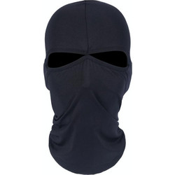 Balaclava στυλ Unisex ελαστική Lycra διπλή τρύπες ποδηλασία μάσκα κεφαλής (Μαύρο) (OEM)
