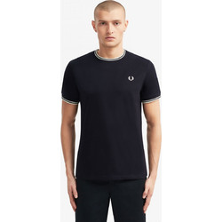 Fred Perry Ανδρική Μπλούζα Τ-Shirt Twin Tipped M1588-795 Navy - Μπλε