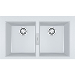 Franke Sirius 2.0 620 Polar White Ένθετος Νεροχύτης Γρανίτη 86x50cm