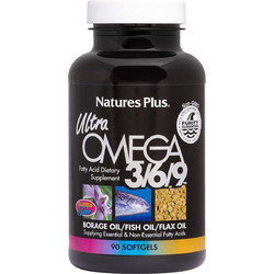 Nature's Plus Ultra Omega 3 6 9 Ιχθυέλαιο 90 Μαλακές Κάψουλες