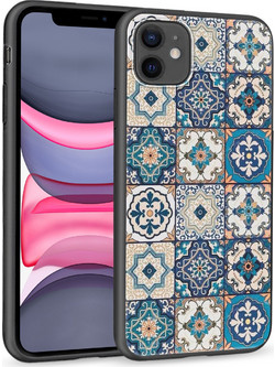 Θήκη iPhone 11 Black TPU - Portuguese Tiles