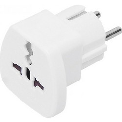 Blow Αντάπτορας 3 pin (UK) σε EU schuko - Λευκό