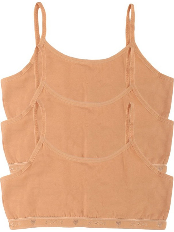 Μπουστάκια γυναικεία χωρίς ενίσχυση Beige 3 τεμ. 3980A