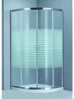Καμπίνα Ημικύκλια Κρύσταλλο Elite Wave 80x80cm