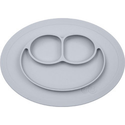 Ezpz Δίσκος & Πιάτο Happy Mini Mat In Pewter