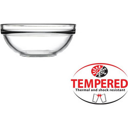 Γυάλινο μπωλ φ10 5cm ύψος 4 5cm Tempered CHEF lsquo S PASABAHCE ΣΕΤ 6 ΤΕΜΑΧΙΩΝ c378381