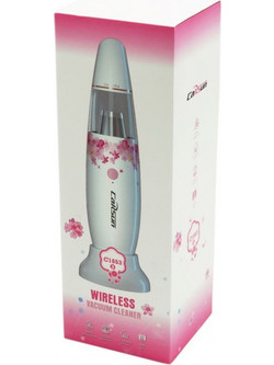Carsun C-1653 White / Pink Επαναφορτιζόμενο Σκουπάκι Χειρός