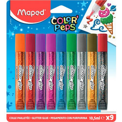 Maped Color Peps Κόλλα με Glitter Χειροτεχνίας 9 χρώματα 813010