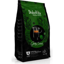 Dolce Vita Κάψουλες Espresso Gran Crema Συμβατές με Μηχανή Dolce Gusto 64τμχ