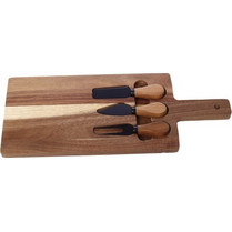 Cryspo Trio Πλατώ Σερβιρίσματος Τυριών Ξύλινο 40x16cm 4τμχ