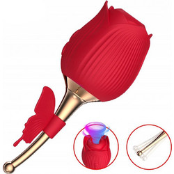 Kinksters Κλειτοριδικός Δονητής Rose Clitoral Toy Κόκκινος