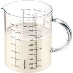 Μεζούρα Δοσομετρητής Delicia 630434 1L Silver-Clear Tescoma Γυαλί