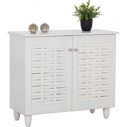 HomeMarkt Cassiope Παπουτσοθήκη Ξύλινη Λευκή HM2208.05