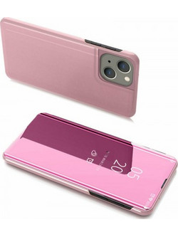 Θήκη Clear View Book για iPhone 13 Mini - Ροζ Χρυσό