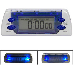 Ψηφιακό Ρολόι Με Χρονόμετρο Led Φως Και Ξυπνητήρι 2808055 (CAR0017937)