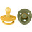 BiBS Colour Πιπίλες Καουτσούκ 0m+ Honey Bee Olive 2τμχ