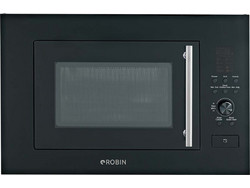 Robin CW-850 Εντοιχιζόμενος Φούρνος Μικροκυμάτων με Grill 25lt Μαύρος