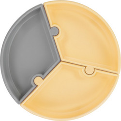 Minikoioi Πιάτο Puzzle Mellow Yellow Powder Grey