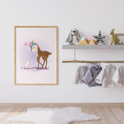 ΠΑΙΔΙΚΗ ΑΦΙΣΑ HAPPY FRIENDS 48280 (PVC/PLEXIGLASS ΧΡΩΜΑ ΦΥΣΙΚΟΥ ΞΥΛΟΥ) 40x60cm