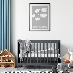 ΠΑΙΔΙΚΗ ΑΦΙΣΑ SWEET DREAMS 48269 (PVC/PLEXIGLASS ΜΑΥΡΗ ΚΟΡΝΙΖΑ ΜΕ ΠΛΑΙΣΙΟ) 40x60cm