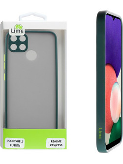 Lime Hardshell Fusion Θήκη Green With Yellow Keys (Realme C25 / C25s)