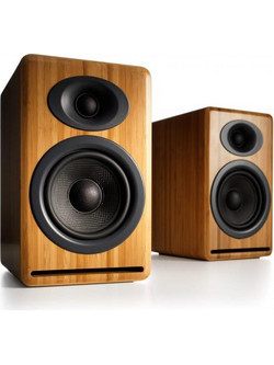 Audioengine P4 Ζεύγος Ηχείων Hi-Fi Βιβλιοθήκης 125W 2 Δρόμων Walnut
