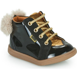 GBB Sissy Παιδικά Μποτάκια Μαύρα με Φερμουάρ με Γούνα AE109-31