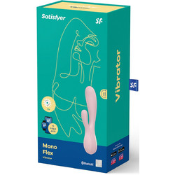 Satisfyer Mono Flex Δονητής Rabbit για Ζευγάρια με App Control 20.4cm Ροζ
