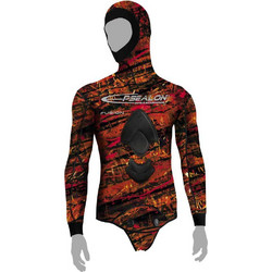 Epsealon Red Fusion Σακάκι Κατάδυσης Ξυρισμένο Neoprene με Επιστήθιο για Ψαροντούφεκο 3mm