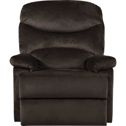 Woodwell Πολυθρόνα Relax Βελούδινη Καφέ Luisa E9780,2