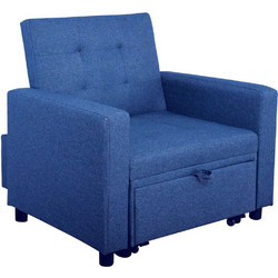Woodwell Πολυθρόνα Κρεβάτι Μπλε Imola Ε9921,14