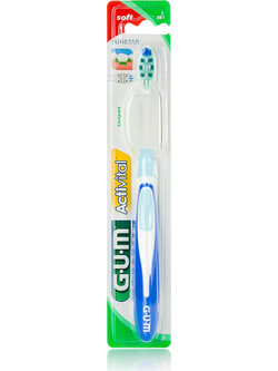 Gum Activital 581 Compact Soft Οδοντόβουρτσα Μπλε