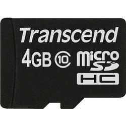 Transcend microSDHC 4GB Class 10