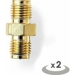 NEDIS SMA ADAPTER SMA FEMALE - SMA FEMALE 2 PIECE - (CSGP02113GD)