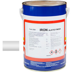 Hydroton Iron Alkyd Finish Βερνικόχρωμα Μετάλλου Ασήμι Ral-9006 Gloss 4lt