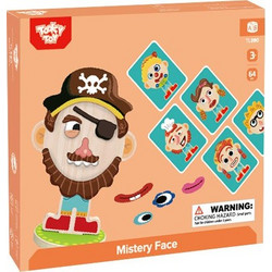 Tooky Toy Ξύλινη Μαγνητική Κατασκευή Πρόσωπα TL390