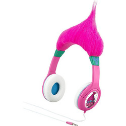 eKids Trolls TR-140 Ενσύρματα Παιδικά Ακουστικά On Ear Λευκά Ροζ