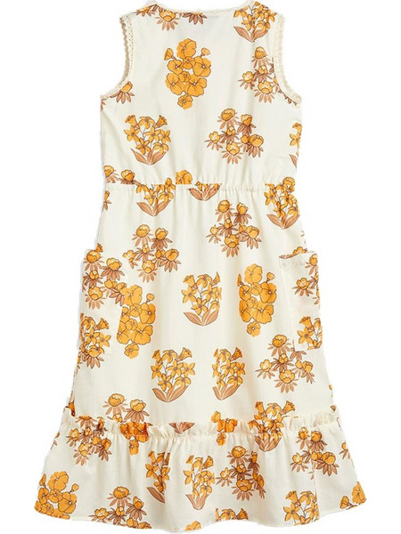 Παιδικο Φορεμα Flowers Woven Flounce Dress 2225010213 beige