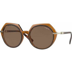 Vogue VO5384SB 2386/73 Γυναικεία Γυαλιά Ηλίου Πολυγωνικά Κοκάλινα Καφέ με Καφέ Φακό