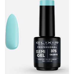 Elixir Semi Gel 375 Celeste Ημιμόνιμο Βερνίκι Νυχιών 15ml