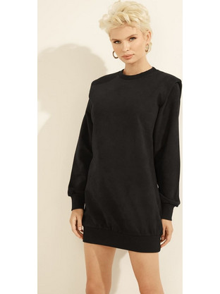 Guess Carina Mini Καθημερινό Φόρεμα Μαύρο W1BK05KAUJ0-JBLK