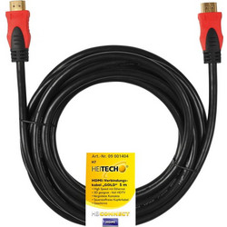 Heitech Καλώδιο HDMI 1.4 HDMI Male to HDMI Male 5m Black