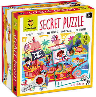 Παιδικό Puzzle Ludattica Secret Πειρατές 24 Κομμάτια