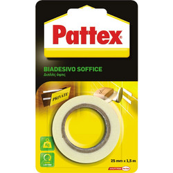 Henkel Αυτοκόλλητη Αφρώδης Ταινία Διπλής Όψης, Pattex Biadesivo Soffice (25mmx2.5m) - 8072012